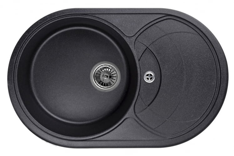 Кухонная мойка GRANULA 7801 Черный_0