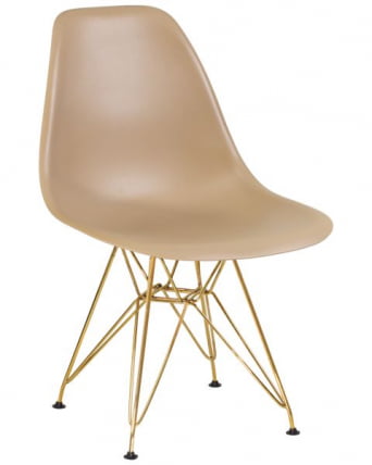Стул обеденный ДОБРИН ДСР (ножки золотые, цвет бежевый (ГР-03)) 4 шт / DOBRIN DSR (GR-03))_1