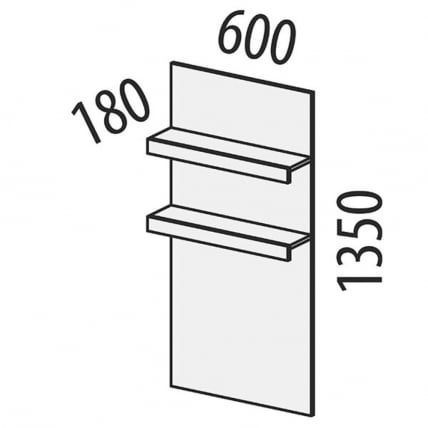 Полка навесная (лев/прав) Николь 603.25_7