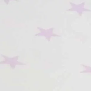 Комплект постельного белья детский сиреневые звезды на белом_1