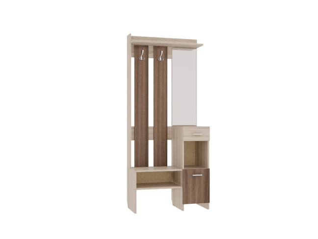 Прихожая Яр PR-0025 Ясень шимо светлый Ясень шимо темный_0