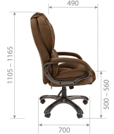 Кресло руководителя CHAIRMAN 434 HOME Темно-бежевый_4