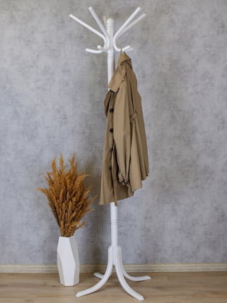 Вешалка напольная В 8Н Белый_8