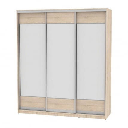 Шкаф-купе B-230х200х60-1(ДСС-D8D8D8)_0