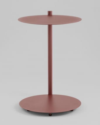 Журнальный столик Сиара металл бордовый / Siara_4