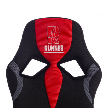 Кресло RUNNER ткань, черный/красный, 2603/ 08/ 12_6
