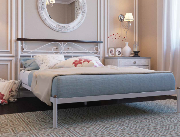 Кровать Эсмеральда 1600х1900 Белая_1