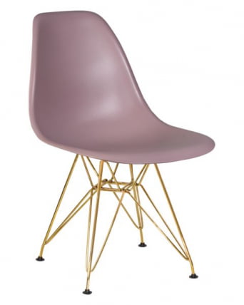 Стул обеденный ДОБРИН ДСР (ножки золотые, цвет сиреневый (П-04)) 4 шт / DOBRIN DSR (P-04))_1