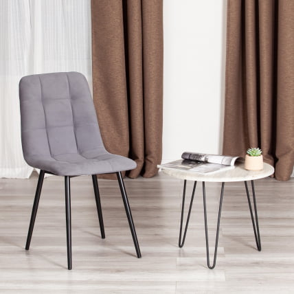 Стул CHILLY MAX Велюр/металл , 45 х 54 х 90 см , темно-серый/черный_10