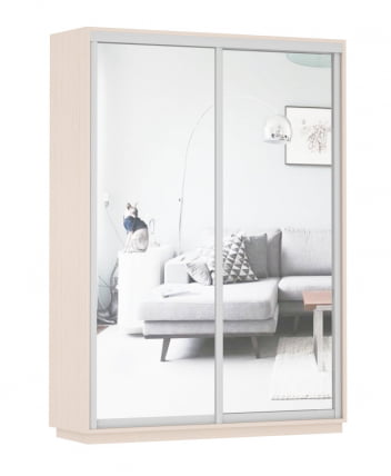 Шкаф-купе двухдверный Экспресс Дуо Экспенс 1600х2400х Дуб молочный / 1600х2400h_0