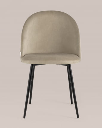 Стул Фолио велюр Бежевый_3