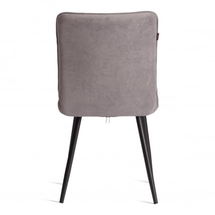 Стул обеденный Бари ЛТ, велюр, серый/черный, 29, 41х55х89 см / Bari LT,_3