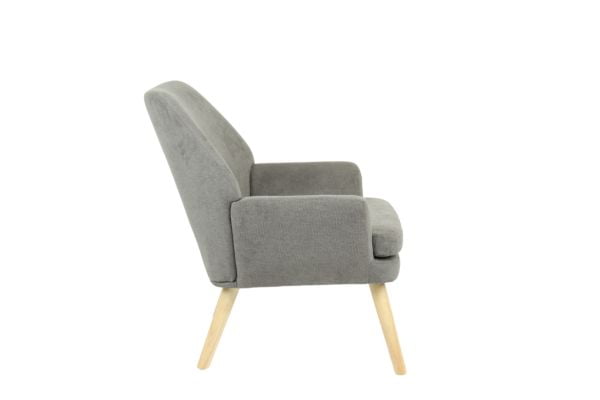 Кресло Харви серый деревянные ножки_3