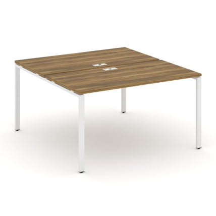 Рабочая станция двухсторонняя на 2 места CONCEPT CN.DRS-003 Сандал Янтарный Белый_0