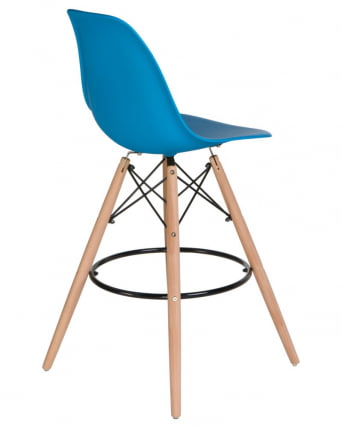 Стул барный ДОБРИН ДСВ БАР Голубой БЕ-02 / DOBRIN DSW BAR BE-02_2