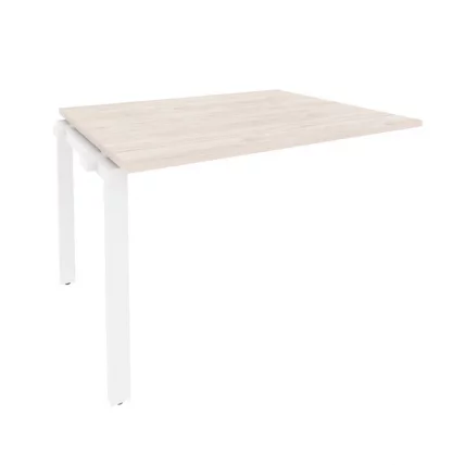 Проходной наборный элемент переговорного стола ОНИКС О.МП-НПРГ-2 Денвер Светлый/Белый / ONIX O.MP-NPRG-2_0
