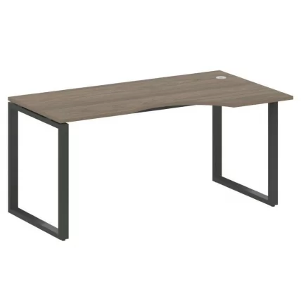 Стол криволинейный правый на О-образном м/к METAL SYSTEM БО.СА-1 Пр Вяз/Антрацит_0