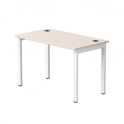 Стол прямой на металлокаркасе, опоры 45 гр Everprof EVO 254S002 Кашемир Белый_0