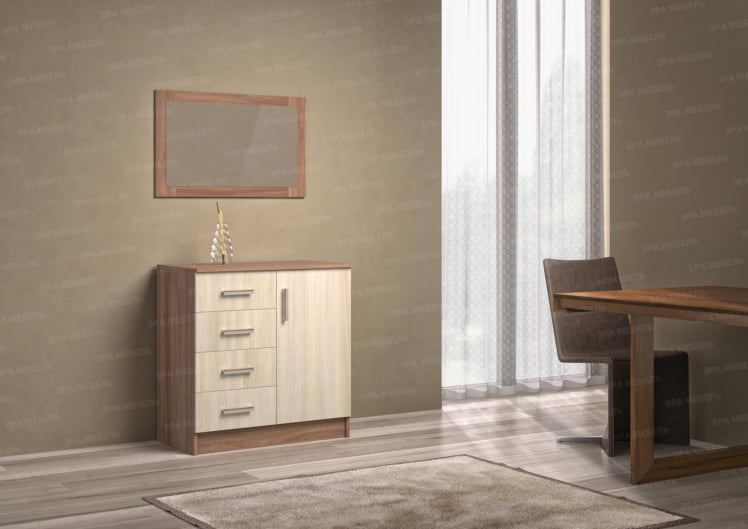 Комод К800-1Д Венге/Сосна Лоредо_0