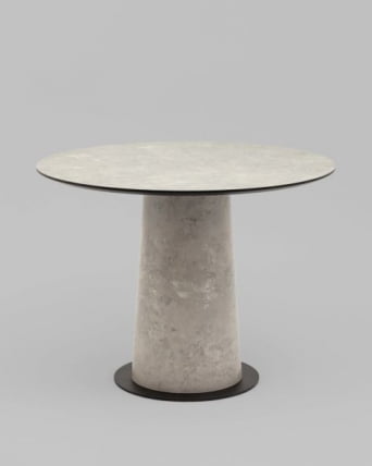 Стол круглый Пулон 100 см столешница HPL бетао_4