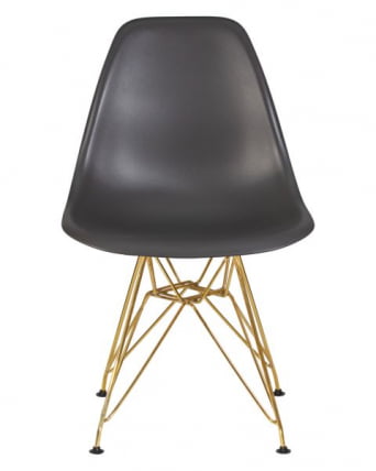 Стул обеденный ДОБРИН ДСР (ножки золотые, цвет тёмно-серый (ГР-04)) 4 шт / DOBRIN DSR (GR-04))_6