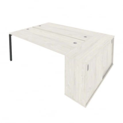 Рабочая станция с опорным шкафом-купе Metal System Б.РС-СШК-1.5 Наварра/Антрацит_0