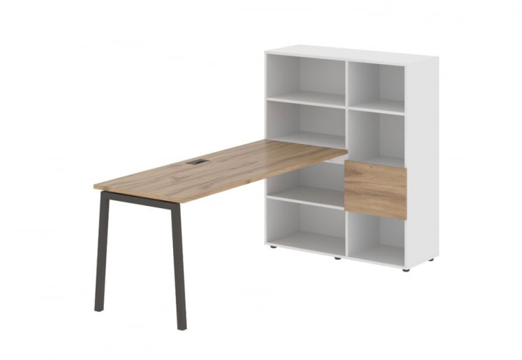 Рабочая станция ЕДИС ЕЛРСТ 1117 Дуб Денвер светлый Мокко Белый / EDIS ELRST_0