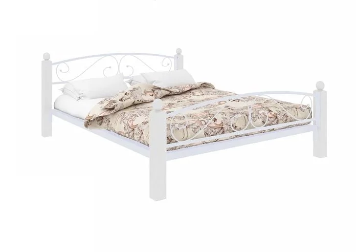 Кровать Вероника Lux Plus 1200х2000 Белая_0