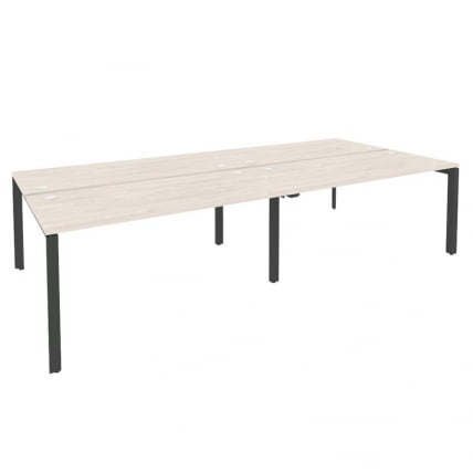 Рабочая станция на П-образном м/к ОНИКС О.МП-Д.РС-4.4.7 Денвер Светлый/Антрацит / ONIX O.MP-D.RS-4.4.7_0