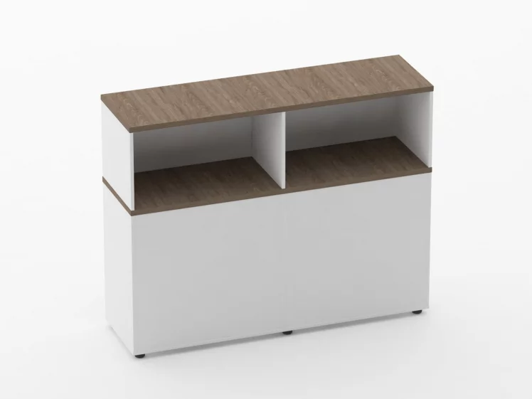 Тумба комбинированная высокая для рабочего модуля Deka 9.04.145 Дуб Верцаска/Белый_2