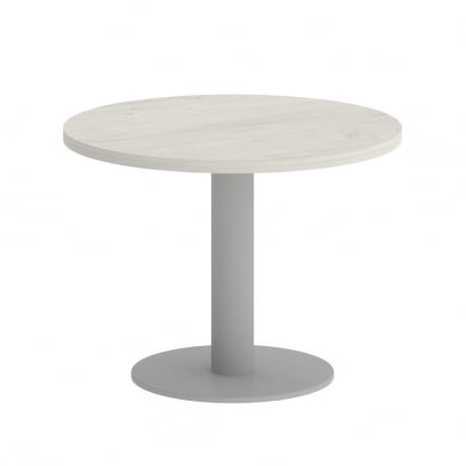 Стол журнальный круглый HOME OFFICE VR.SP-5-60.1G Дуб Наварра/Серый металл_0