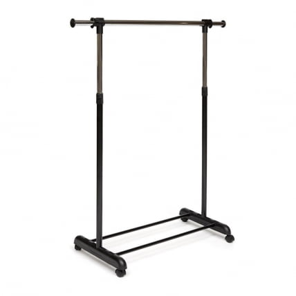 Вешалка NY-3294 металл, 84-125*43*102-167см, хром/черный_0