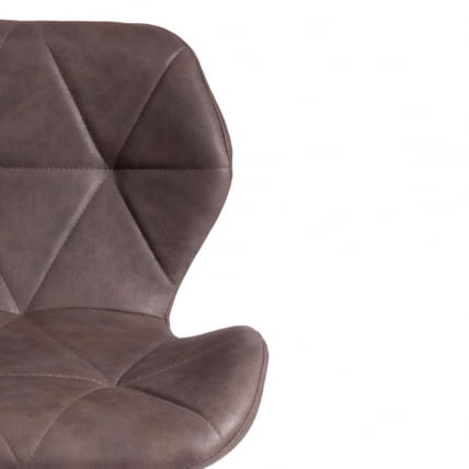 Стул STUTTGART (mod. 74) / 1 шт. в упаковке экокожа/дерево береза/металл, 50 х 47 х 73 см, античный серый RH02-26/натуральный_8