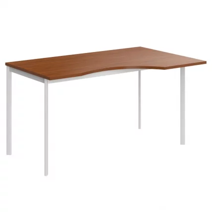 Стол эргономичный IMAGO-S CA-2S(L/R) орех французский белый полуматовый_0