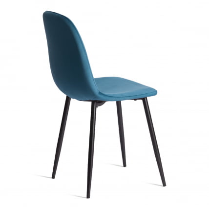 Стул BREEZE (mod. 4724) Велюр/металл , 44 х 53 х 87 см, Dark turquoise (темно-бирюзовый) HLR62 / черный_2