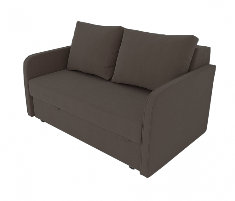 Диван Лоджия Велюр (Berhouse) Цвет фасада: Коричневый Велюто 23; Тип: Прямой; Материал фасада: Металл/Велюр_0