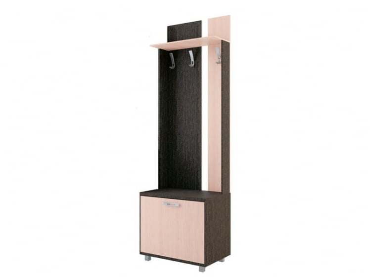 Вешалка WEST  600 Модуль 1 Венге/Дуб млечный_0