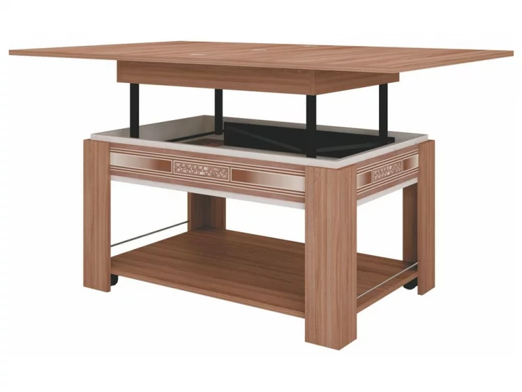 Стол журнальный Агат 24.10 ясень шимо/синга крем_1