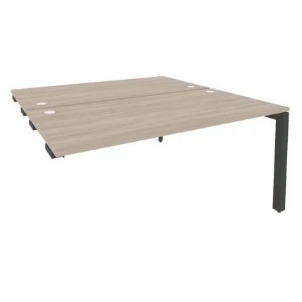 Стол-приставка двойной на П-образном м/к к опорным элем. ONIX O.MP-D.SPR-4.8 Дуб Аттик/Антрацит_0