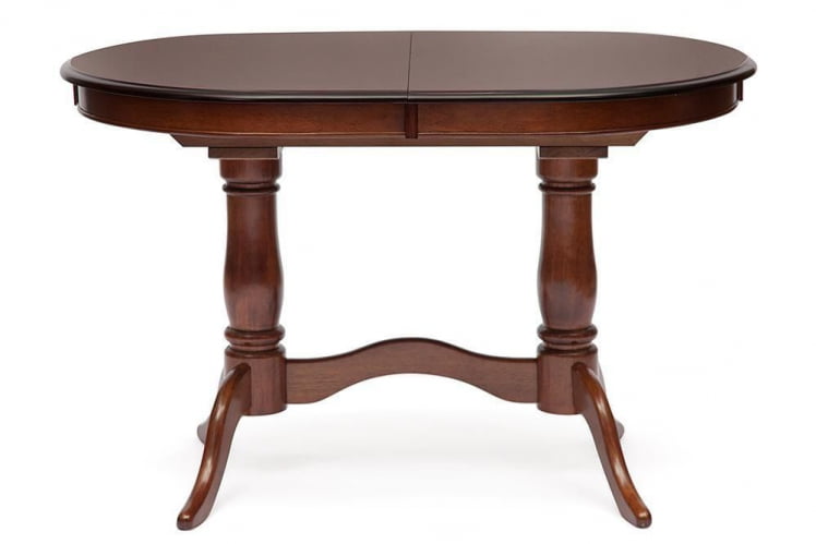 Стол раскладной Eva (EV-T4EX) дерево гевея/мдф, 120+39х80х75см, MAF Brown_2