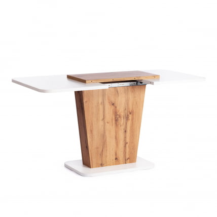 Стол обеденный GENT ЛДСП, 110-145x68,6x75,5 см, Дуб вотан/Белый_5