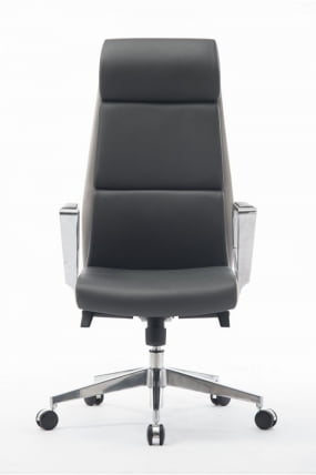 Кресло офисное LONDON LUX Темно-светло серый_2