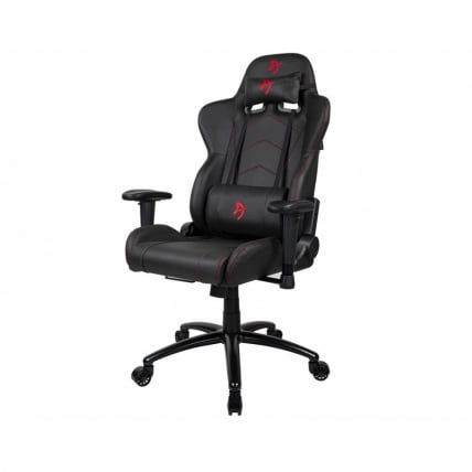 Геймерское кресло Ароззи Инизио Блаcк ПУ Ред лого / Arozzi Inizio Black PU Red logo_1