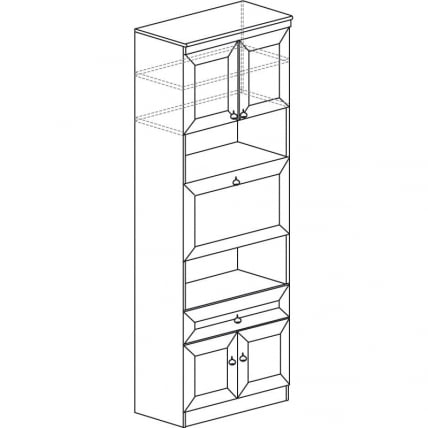 Шкаф барный Инна 605  Денвер темный_1