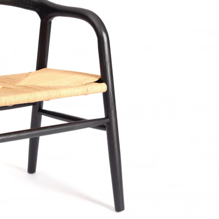 Стул ВАЛИ дерево вяз, черный, 50х46х77 см / VALI_7