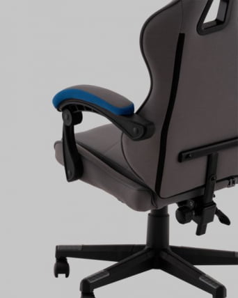 Кресло спортивное TopChairs Phantom серо-голубой_6