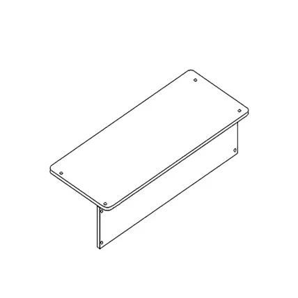 Столешница двухместная АЛц.С2П-16/2_0