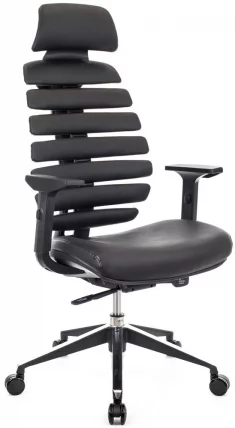 Эргономичное кресло Ergo Black кожа Черный Эргономичное кресло Ergo Black кожа Черный_0
