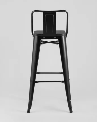 Стул барный Tolix Wood 75.5  со спинкой Черный_5