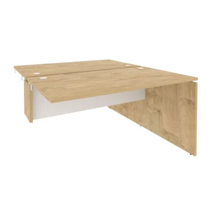 Стол-приставка двойной к опорным элементам ОНИКС О.Д.СПР-3.8 Тиквуд Светлый/Белый / ONIX O.D.SPR-3.8_0